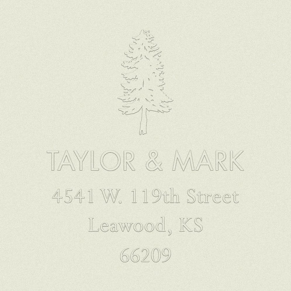 Mountainscape Custom Embosser Plate