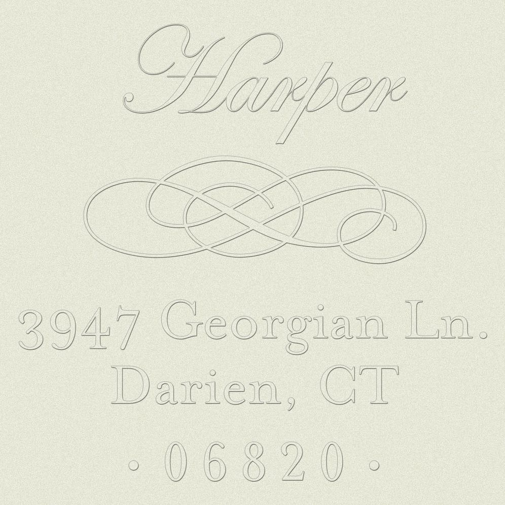 Return Address Embosser - Pearl Border