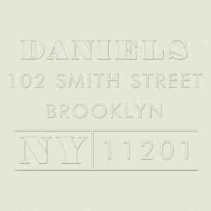 Return Address Embosser - Ticket