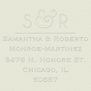 620577210.png Return Address Embosser - Modern Ampersand