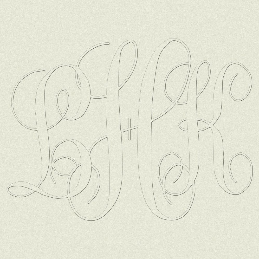 Monogram Embosser - Keepsake - Text Weight Top