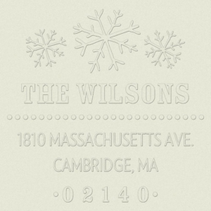 Return Address Embosser - Snowflake