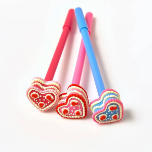 620637949.png Heart Cake Pens, 3 styles assorted