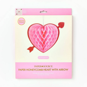 Val Pink heart with arrow, 25cm