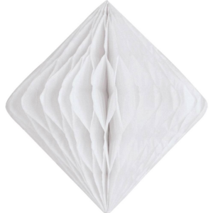 White Diamond Paper Honeycomb 15cm
