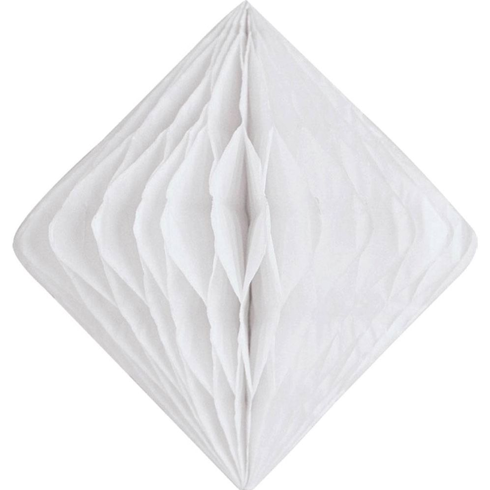 White Diamond Paper Honeycomb 15cm