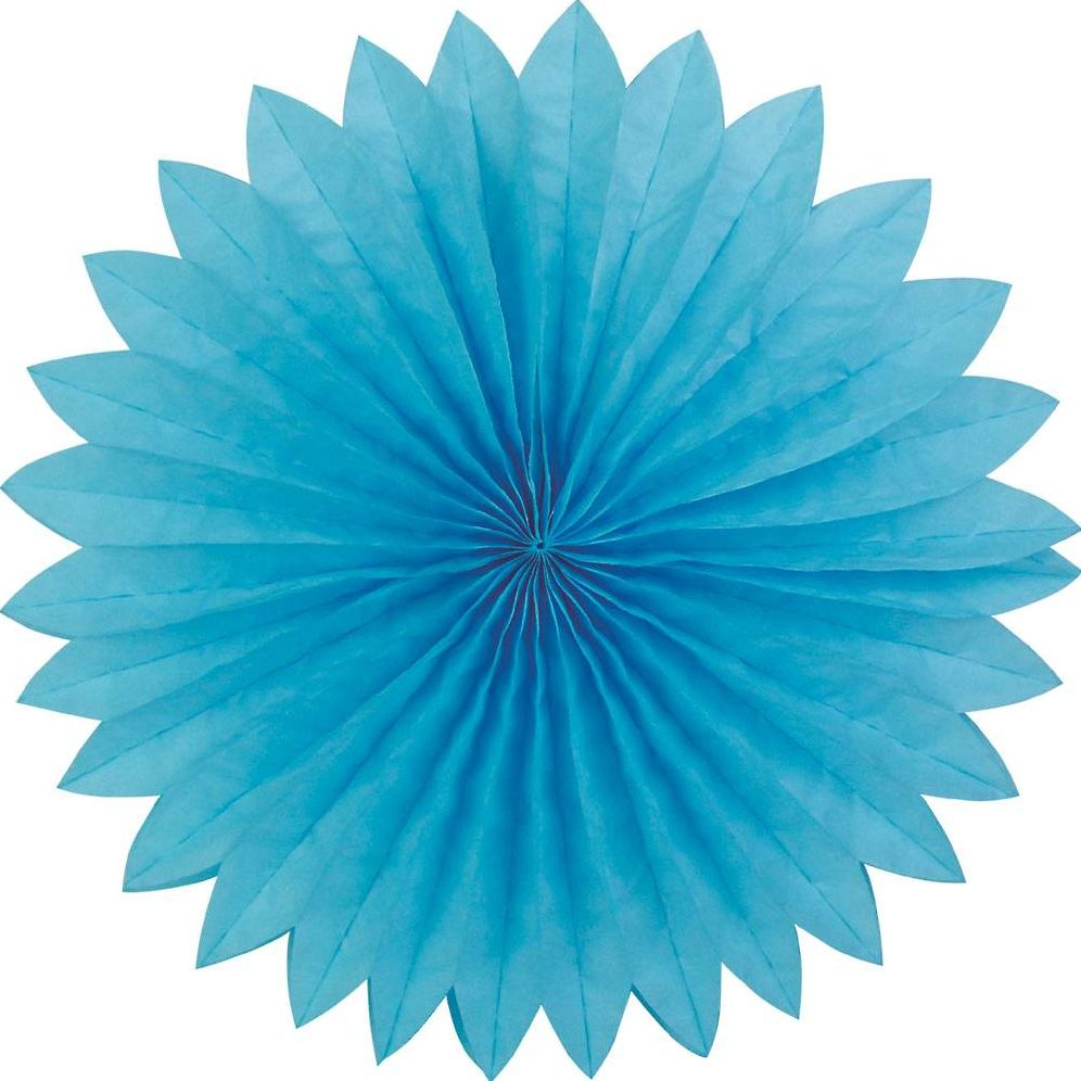 Plain fan, 40cm, Light Blue