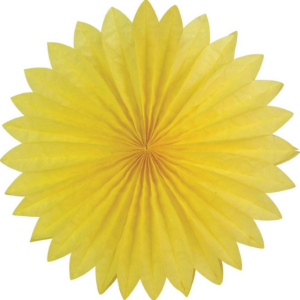 Plain fan, 40cm, Yellow
