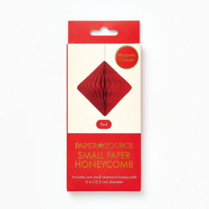 620845386.png Diamond Paper Honeycomb Ball,Red,Small 6 inches