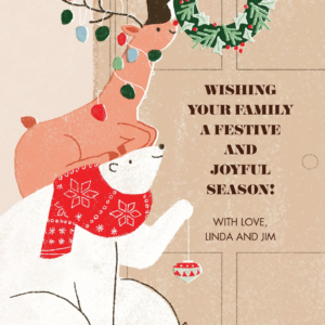 Wreath Support Holiday Card