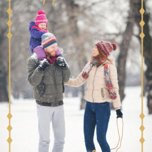Reframed Holiday Photo Card