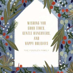 Lush Winter Holiday Card