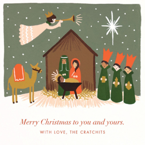 Vintage Nativity Holiday Card