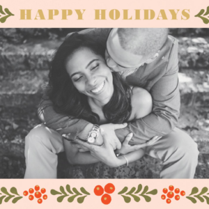 621029127.png Winterberries Frame Holiday Photo Card