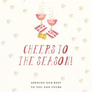 Cheers to the Season Holiday Card