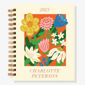 12-Month Flower Market Custom Planner