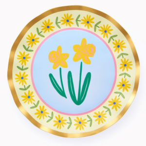 Floral Wavy Dinner Plate