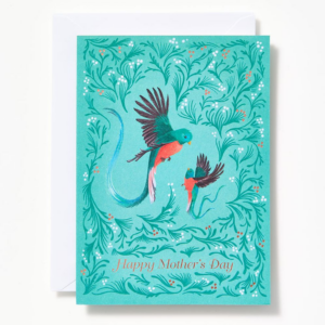 OFF/FOIL A6 Mom and Baby Bird