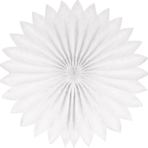 Plain fan, 40cm, White