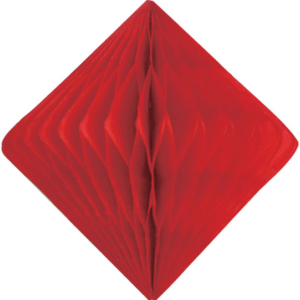 Red Diamond Paper Honeycomb 15cm