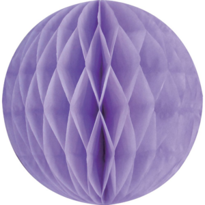 Light Purple Lrg Paper Honeycomb Sphere