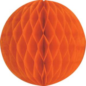 621220715-2.png Orange Lrg Paper Honeycomb Sphere