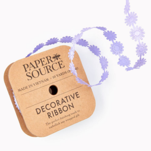 Purple Daisy Ribbon 3/4" 10YD