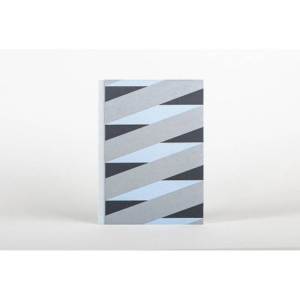 Blue and Silver Woven Stripe Journal