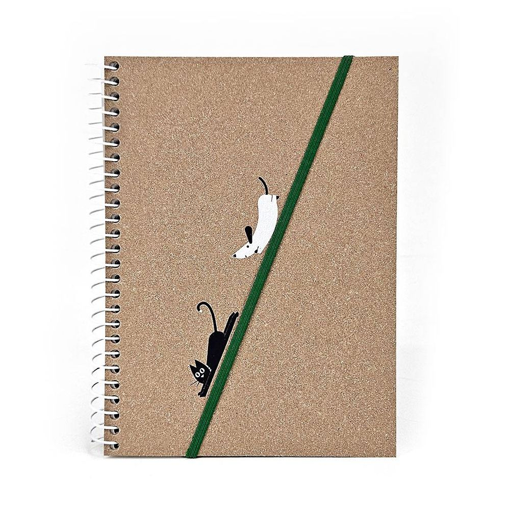 Spiral Cat and Dog Notebook - Exclusive