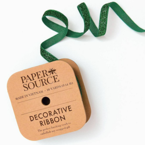 Green Metallic Sparkle Ribbon 3/8" 10 YD