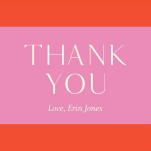Colorblock Thank You Notes