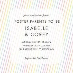 621225164.png Rainbow Stripe Foster Shower Invitation