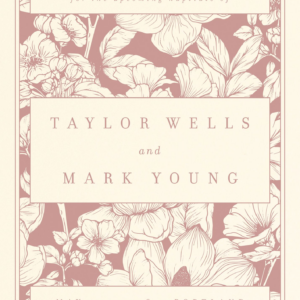 Vintage Floral Book Cover Save the Date