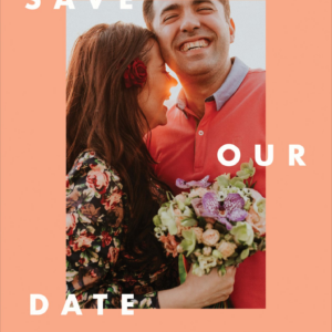Bold Typography Save the Date