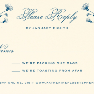 Nouveau Poppy Response Card