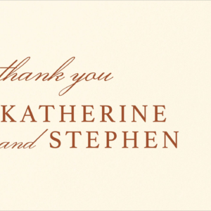 Minimal Arch Thank You Card