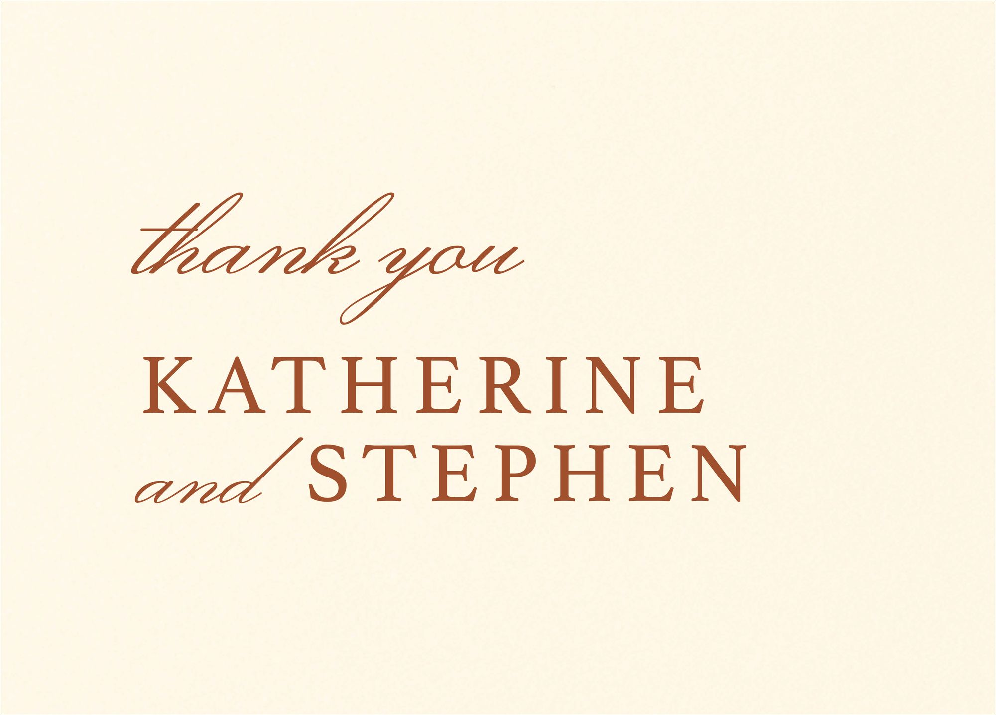 Minimal Arch Thank You Card