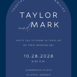Colorful Arch Wedding Invitation