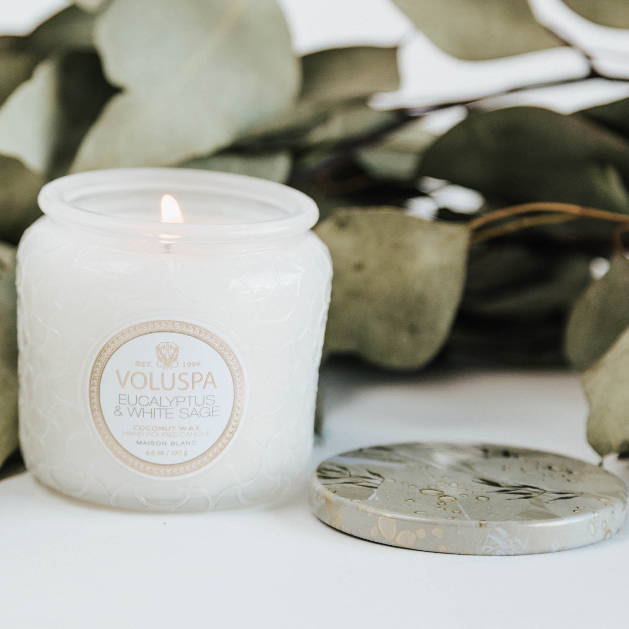 Eucalyptus & White Sage Petite Glass Jar Candle