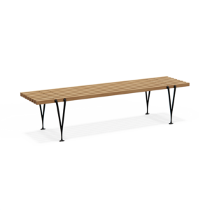 Acton_Oak_Black_Qtr0001.png The Acton Slat Bench
