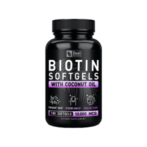 Biotin Softgels with Organic Coconut Oil