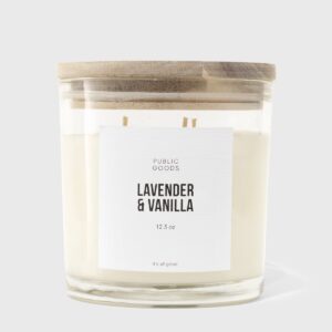 Lavender & Vanilla Soy Candle (3 Wick, 12.3oz)