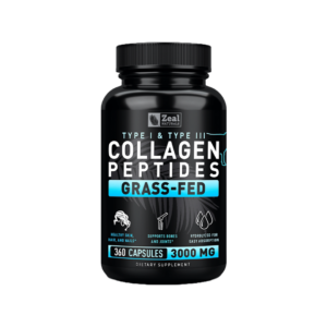 Collagen Peptide Pills with Grass-Fed Hydrolyzed Collagen