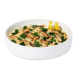 Spinach + Mushroom Grits