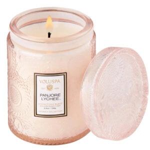 Panjore Lychee Medium Glass Jar Candle