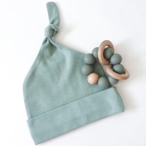 IMG_3934.jpg Green Topknot Cotton Hat