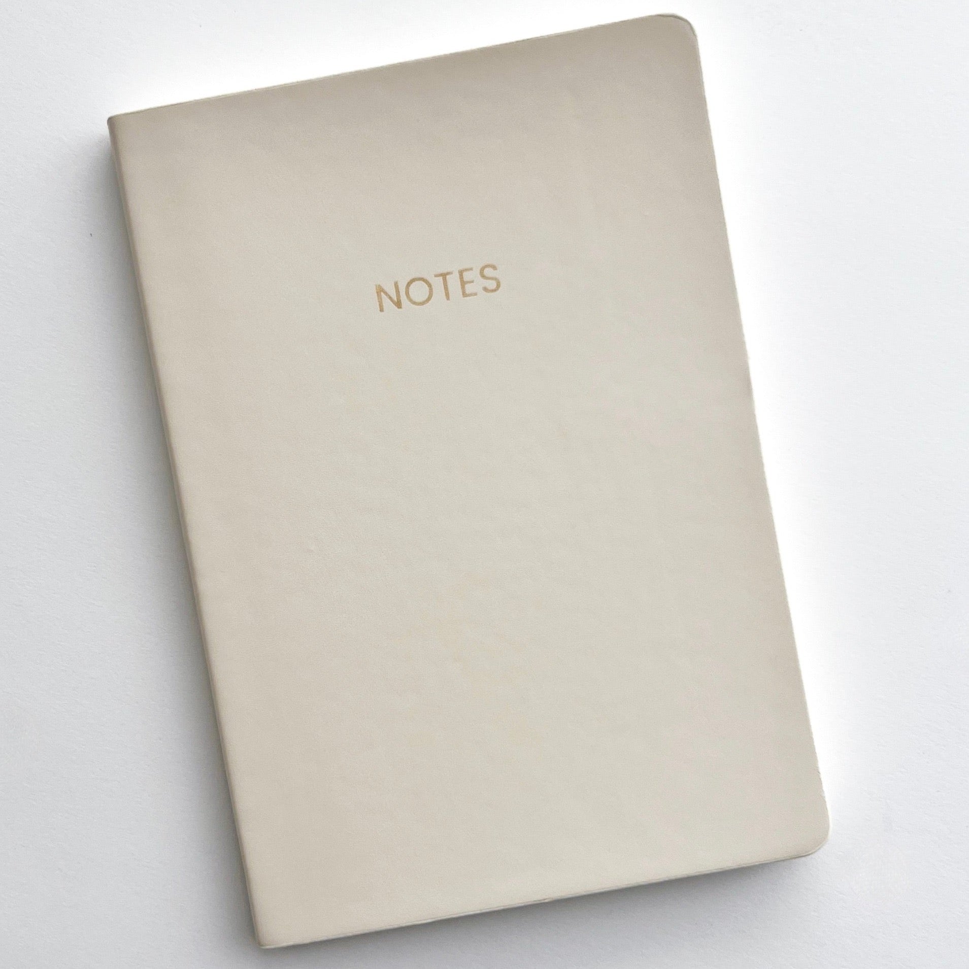 Almond Vegan Leather Medium Notebook