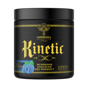 Kinetic_BlueRaspberry_NoShadow_Front.png Kinetic Mushroom Enhanced Pre-Workout