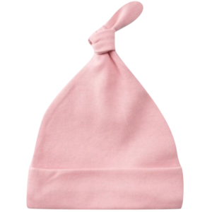Pink Topknot Cotton Hat