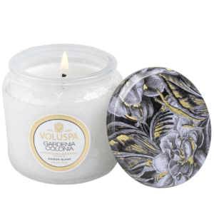 Gardenia Colonia Petite Glass Jar Candle